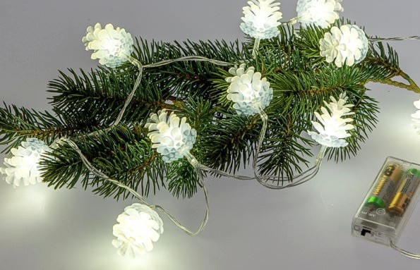 Lichterkette 10 Zapfen
