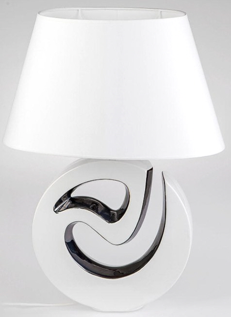 Lampe Platin-weiss 65 cm
