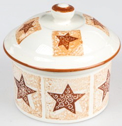 Geb�ckdose Stern-creme 19 cm